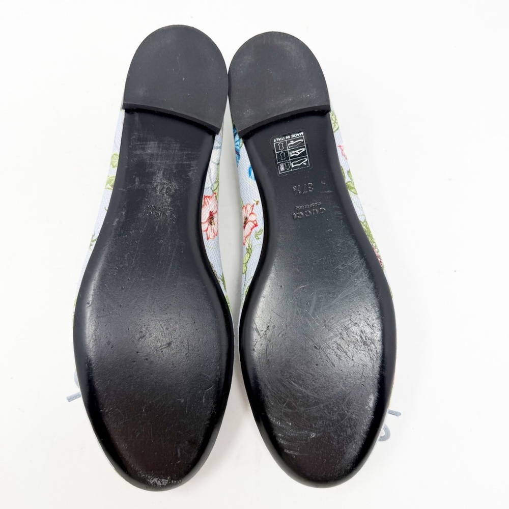 Gucci Ali Floral Canvas Ballet Flats Size 37.5 - Picture 4 of 15